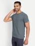 Men's Crew Neck STRUCTURED Tee Steel Grey